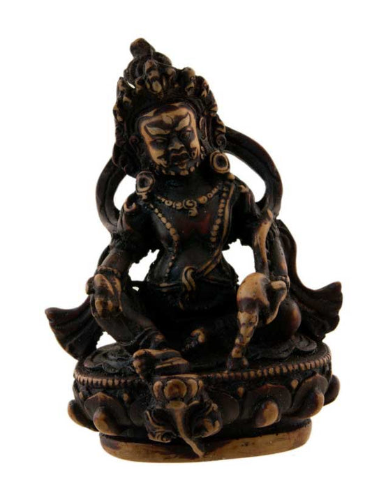 Statue Jambhala Kubera – Trésor artisanal en résine du Népal 10 cm