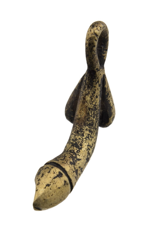 Porte-Clé Zizi En Laiton – Création Artisanale Du Cameroun