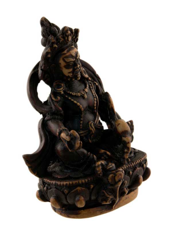 Statue Jambhala Kubera – Trésor artisanal en résine du Népal 10 cm