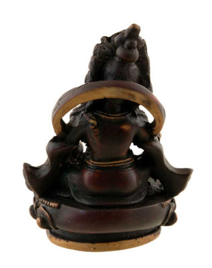 Statue Jambhala Kubera – Trésor artisanal en résine du Népal 10 cm