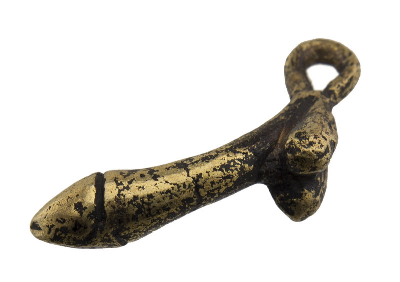 Porte-Clé Zizi En Laiton – Création Artisanale Du Cameroun