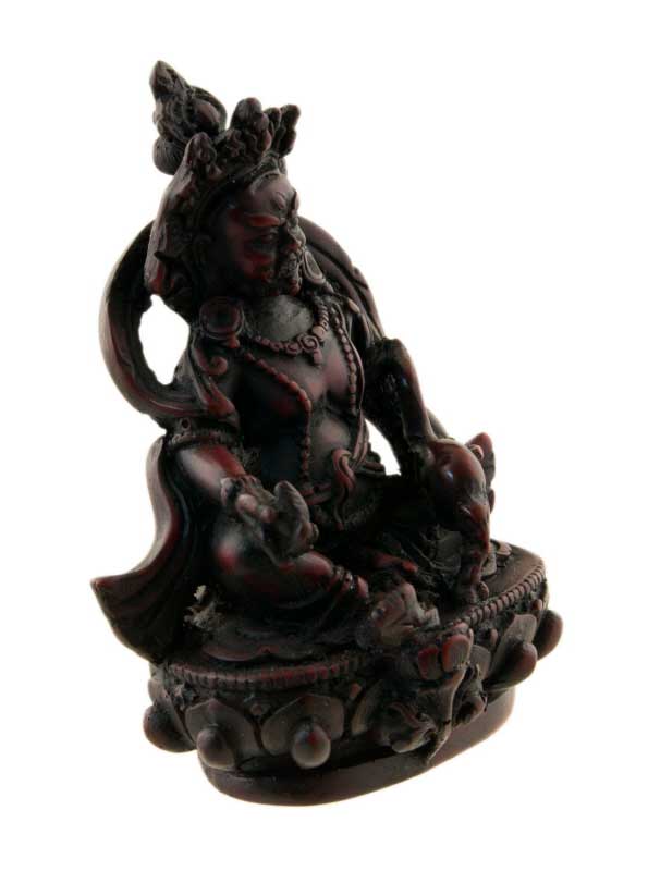 Statue Kubera Jambhala – Dieu des richesses en résine artisanale du Népal 10 cm