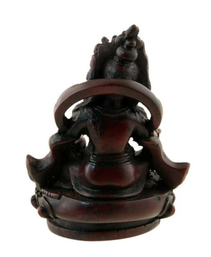 Statue Kubera Jambhala – Dieu des richesses en résine artisanale du Népal 10 cm