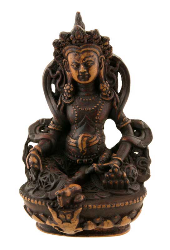 Statue Kubera Jambhala – Symbole de prospérité en résine artisanale du Népal