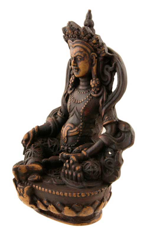 Statue Kubera Jambhala – Symbole de prospérité en résine artisanale du Népal
