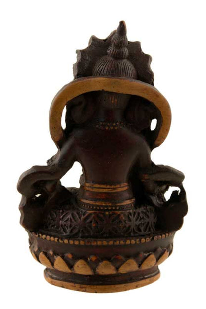 Statue Kubera Jambhala – Symbole de prospérité en résine artisanale du Népal