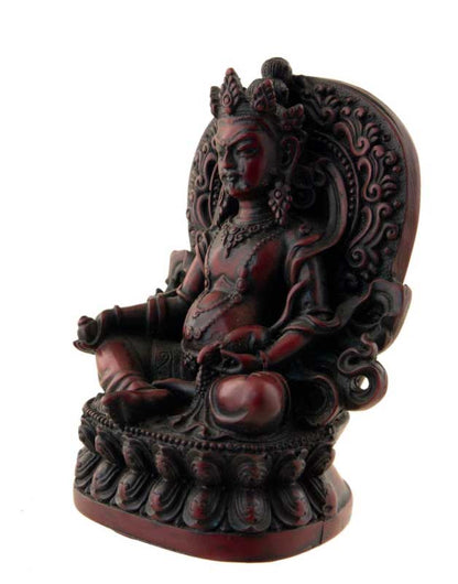 Statue Jambhala Kubera – Emblème de la prospérité en résine artisanale du Népal 11,5 cm