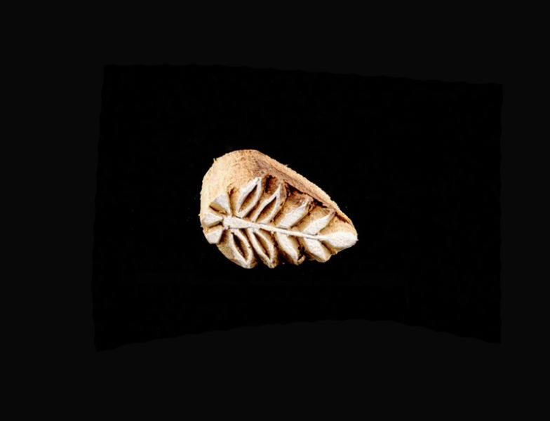 Tampon Encreur En Bois Sculpté – Motif Fleur Mandala