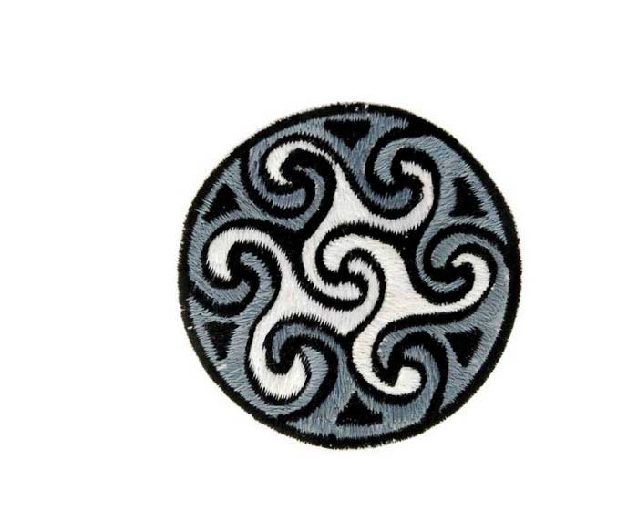 Écusson Brodé Mandala Tribal Bouddhiste – Patch Artisanal Inspiré Du Népal
