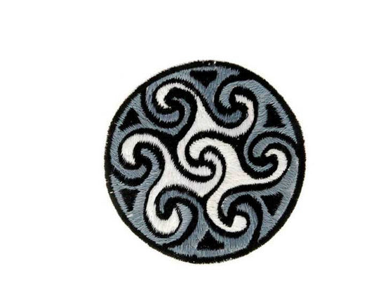 Écusson Brodé Mandala Tribal Bouddhiste – Patch Artisanal Inspiré Du Népal