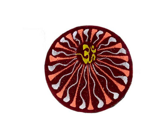 Écusson Brodé Mandala Fleur Om Tribal Bouddhiste