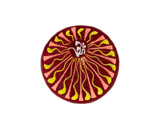 Écusson Brodé Mandala Fleur Om Tribal Bouddhiste