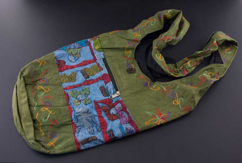 Sac À Main En Bandoulière Népalais – Gibecière Ethnique Hippie Baba Cool