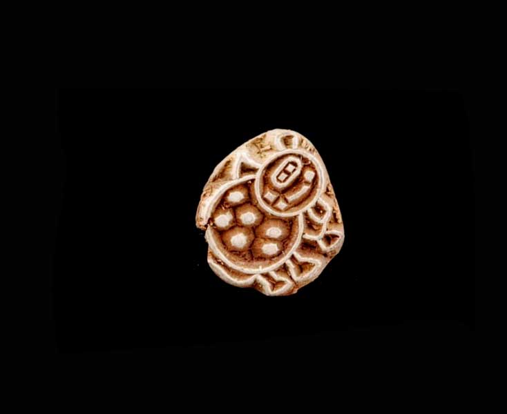 Tampon Encreur En Bois Sculpté – Motif Brebis