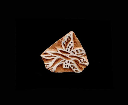 Tampon Encreur En Bois Sculpté – Motif Oiseau