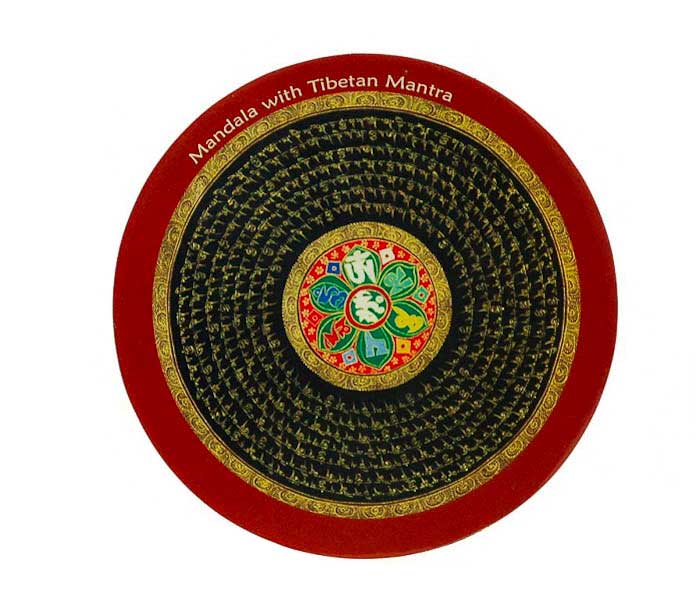 Magnet Mandala Mantra – Symbole Sacré Du Bouddhisme Tibétain