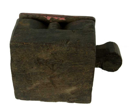 Boîte À Tikka En Bois Sculpté – Artisanat Traditionnel De L'Inde Et Du Népal