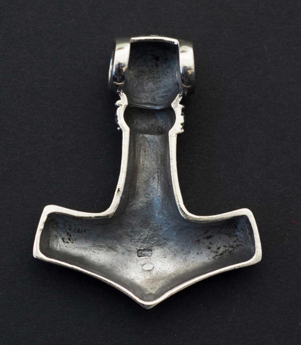 Pendentif Marteau de Thor Mjöllnir en Argent Massif 925 - Viking