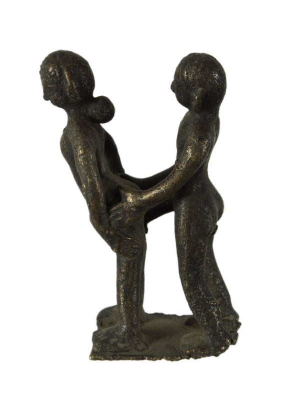 Figurine Érotique En Laiton – Sculpture Artisanale Spirituelle Du Népal