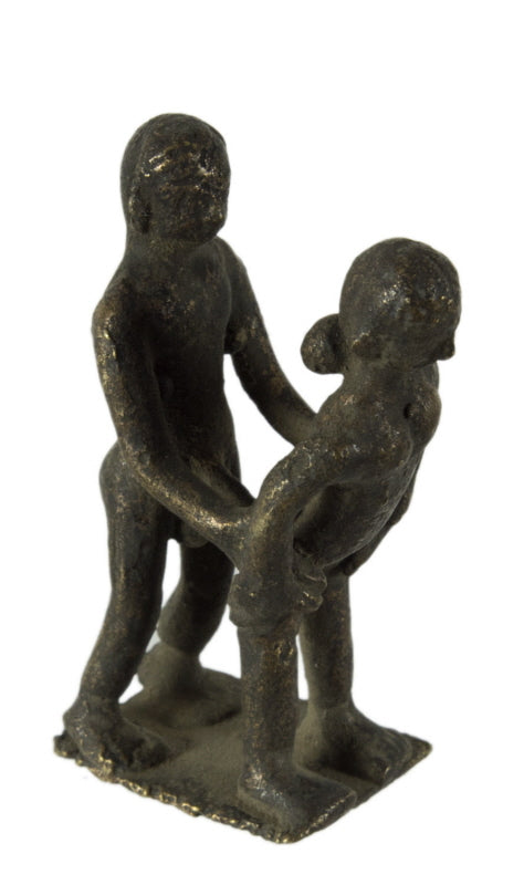 Figurine Érotique En Laiton – Sculpture Artisanale Spirituelle Du Népal
