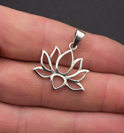 Pendentif Fleur de Lotus en Argent 925