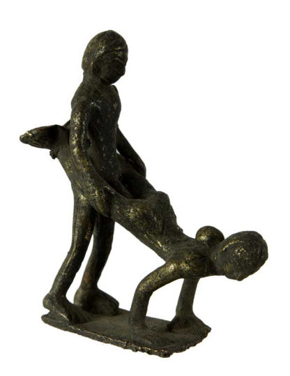 Figurine Érotique En Laiton – Sculpture Artisanale Du Népal
