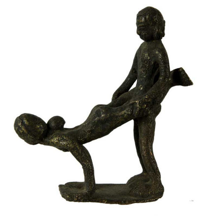 Figurine Érotique En Laiton – Sculpture Artisanale Du Népal