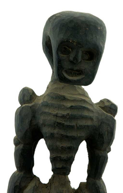 Statue tibétaine Citipati – Squelette tête de mort, héritage du chamanisme himalayen