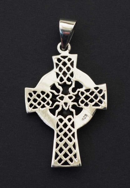 Pendentif croix celtique crucifix irlandais Triquetra BZH en argent 925 – Symbole de tradition et d’héritage celte