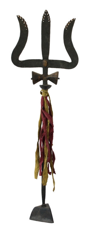 Grand Khatvanga Tibétain Tête de Mort – Trishul Trident de Shiva en Métal