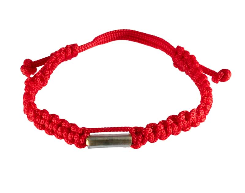 Bracelet Bouddhiste Sai Sin Rouge avec Takrut – Tradition Thaïlandaise