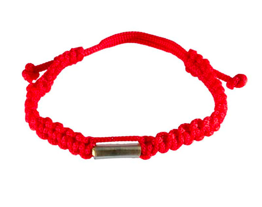 Bracelet Bouddhiste Sai Sin Rouge avec Takrut – Tradition Thaïlandaise