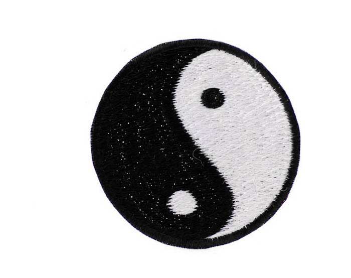Écusson Brodé Yin Yang Bouddhisme Népalais