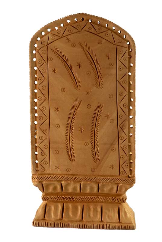 Statuette Saraswati en Bois – Déesse Hindoue de la Sagesse et du Savoir