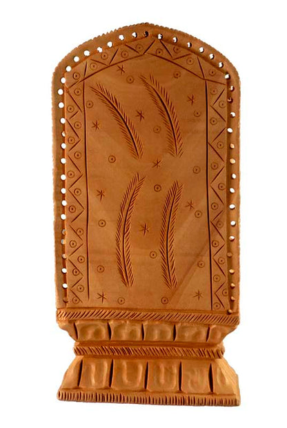 Statuette Saraswati en Bois – Déesse Hindoue de la Sagesse et du Savoir