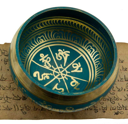 Bol Chantant du Bengale – Finition Turquoise (584 Hz) 11.5cm