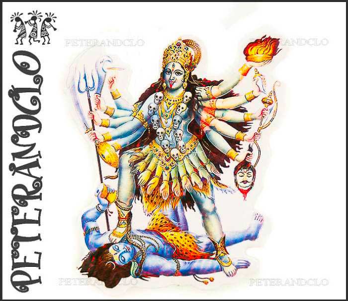 Autocollant Sticker Hindou Bollywood – Déesse Kali