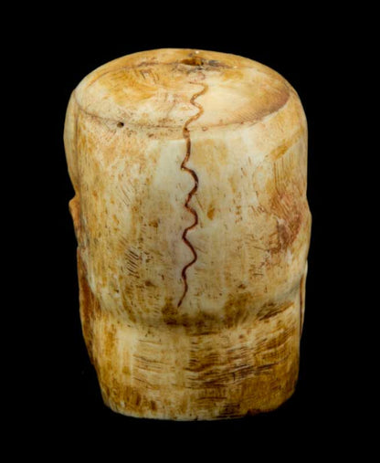 Tête De Mort Tibétaine En Os De Yak Sculpté – Symbole Bouddhiste De L’Impermanence