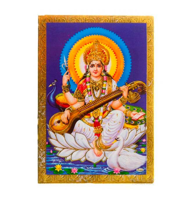 Carte Hindouiste Saraswati – Déesse De La Connaissance Et Des Arts