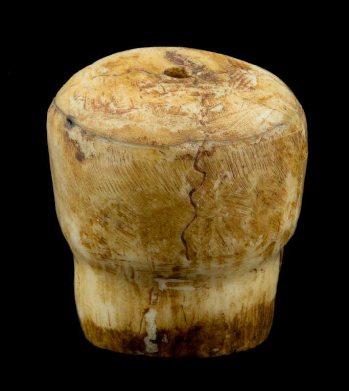 Tête De Mort Tibétaine En Os De Yak Sculpté – Symbole Bouddhiste Tantrique