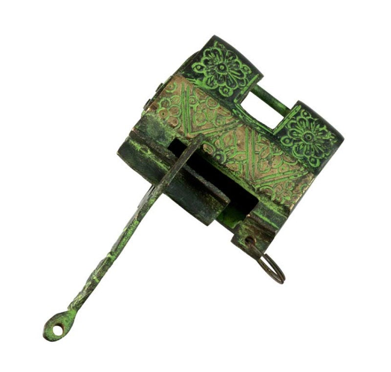Cadenas Décoratif D’Inspiration Tibétaine En Laiton Et Fer – Artisanat Du Népal