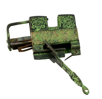 Cadenas Décoratif D’Inspiration Tibétaine En Laiton Et Fer – Artisanat Du Népal