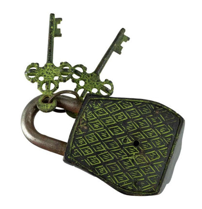 Cadenas Décoratif Chouette En Laiton Et Fer – Artisanat Du Népal