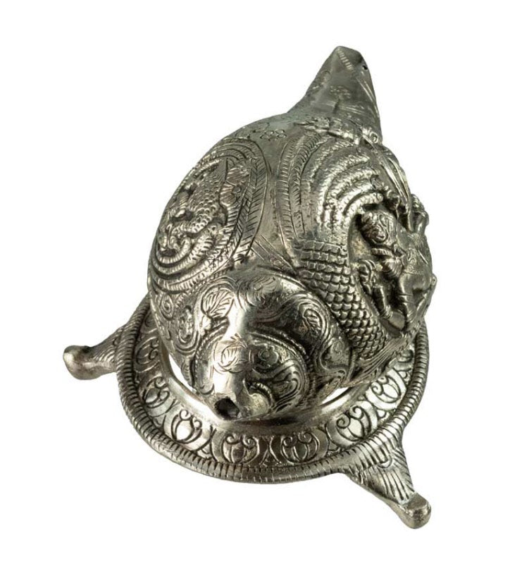 Conque Vishnu Lakshmi Shanka en Aluminium – Objet Décoratif Hindou