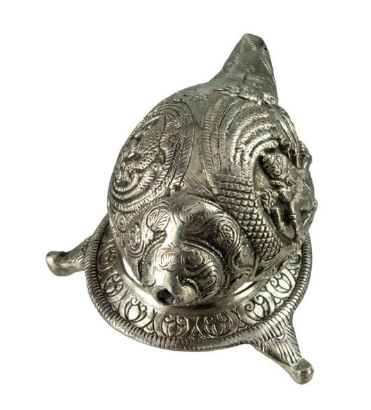 Conque Vishnu Lakshmi Shanka en Aluminium – Objet Décoratif Hindou