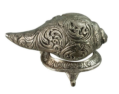 Conque Vishnu Lakshmi Shanka en Aluminium – Objet Décoratif Hindou