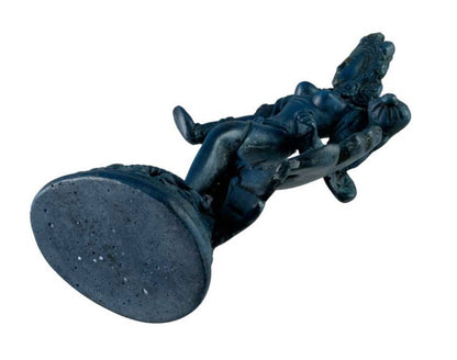 Statue Bouddhiste Tara Blanche En Résine Bleu Lapis Lazuli – Artisanat Du Népal
