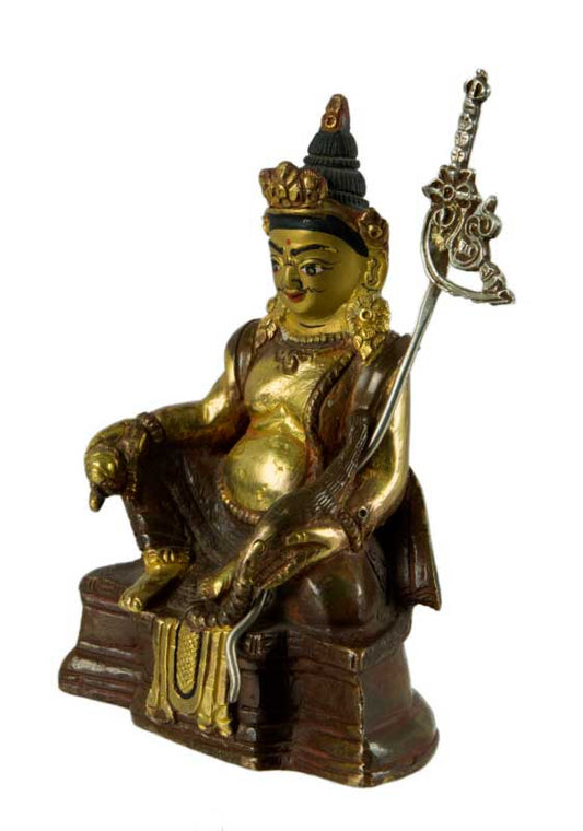 Statue de Guru Rinpoche Padmasambhava en bronze – Bodhisattva du bouddhisme tibétain