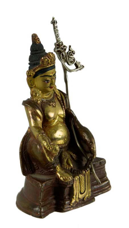 Statue de Guru Rinpoche Padmasambhava en bronze – Bodhisattva du bouddhisme tibétain