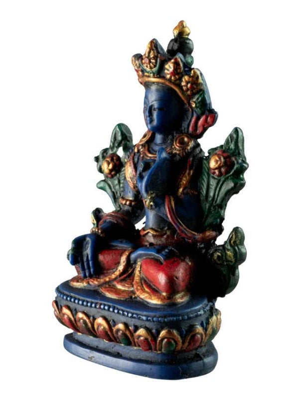 Statue Bouddhiste Tara Blanche En Résine – Symbole De Pureté Et De Compassion